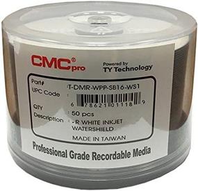 img 3 attached to 📀 CMC Pro Watershield Glossy White Inkjet Hub 16X DVD-R - 50-Pack: Powered by TY Technology