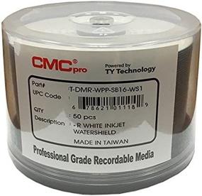img 4 attached to 📀 CMC Pro Watershield Glossy White Inkjet Hub 16X DVD-R - 50-Pack: Powered by TY Technology