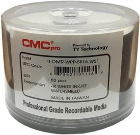 img 2 attached to 📀 CMC Pro Watershield Glossy White Inkjet Hub 16X DVD-R - 50-Pack: Powered by TY Technology