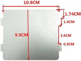 img 3 attached to 🔥 Enhanced Heat Insulation Accessories, 2 PCS Super Thick Mica Slice Microwave Oven Parts, Waveguide Cover for Frigidaire 5304464061