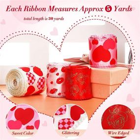 img 3 attached to Valentine Patterned Pattern Wrapping Flowers