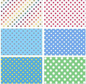 img 2 attached to 🎁 PLULON 18-Sheets Polka Dot Birthday Gift Wrapping Paper, Colorful Wrap for Birthday, Baby Shower, Weddings