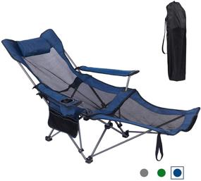 img 4 attached to KEFOMOL Portable Reclining Footrest Headrest Outdoor Recreation