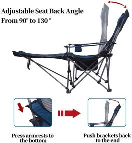 img 2 attached to KEFOMOL Portable Reclining Footrest Headrest Outdoor Recreation