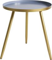 🪑 tiita round end table: versatile metal side table for stylish living rooms, bedrooms, offices, and small spaces логотип