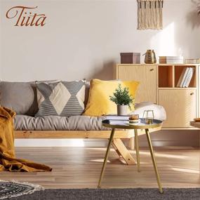 img 3 attached to 🪑 Tiita Round End Table: Versatile Metal Side Table for Stylish Living Rooms, Bedrooms, Offices, and Small Spaces