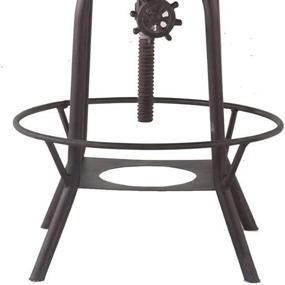 img 2 attached to AA Warehousing Adjustable Height 🪑 18-Inch Wide Bar Stool with Backrest