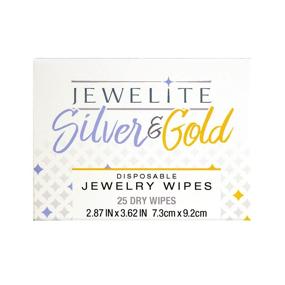 img 3 attached to 25-Count Disposable Silver & Gold Dry Jewelry Wipes for Optimal Cleaning