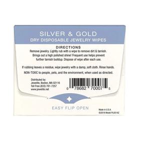 img 2 attached to 25-Count Disposable Silver & Gold Dry Jewelry Wipes for Optimal Cleaning