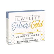 25-count disposable silver & gold dry jewelry wipes for optimal cleaning logo