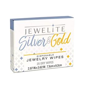 img 4 attached to 25-Count Disposable Silver & Gold Dry Jewelry Wipes for Optimal Cleaning