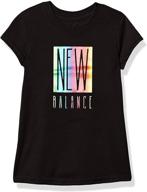 девочки new balance рукав 👚 графическая - детская одежда и активная одежда логотип