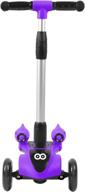 🛴 adjustable height three wheel kick scooter – voyager streamer: fun outdoor toys for boys & girls, with easy steering, led light wheels, light up mist, and sound effects logo