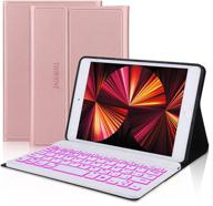💻 enhance your ipad mini with a 7 colors backlit keyboard case - rose gold | ipad mini 5th gen/4/3/2/1 compatible logo