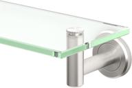 📚 gatco 4296 latitude ii 20-inch glass shelf: sleek storage in satin nickel logo