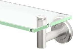 img 4 attached to 📚 Gatco 4296 Latitude II 20-Inch Glass Shelf: Sleek Storage in Satin Nickel