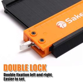 img 3 attached to 🛠️ Enhance your DIY Projects with the Saker Connection Profile Gauge: Adjustable Lock for Construction - A Must-Have Handyman Tool! (5+10 INCH, BLACK+ORANGE)