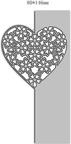 img 2 attached to Flower Lace Love Metal Die Cuts: Cherry Blossoms Heart Border Cutting Dies for DIY Invitations, Scrapbooking, and Card Making