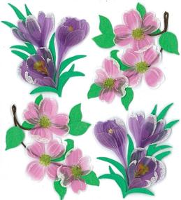 img 1 attached to 🌸 Charming Jolee's Boutique Dimensional Stickers: Dogwood and Crocus Flowers for Crafts and Scrapbooking