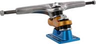 🛹 gullwing sidewinder ii 10.0 silver/orange/blue truck longboard: enhanced skateboarding performance (set of 2) logo