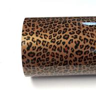 🐆 stellar printed leopard iron-on heat transfer vinyl roll - 20" x 5' (feet) - htv logo