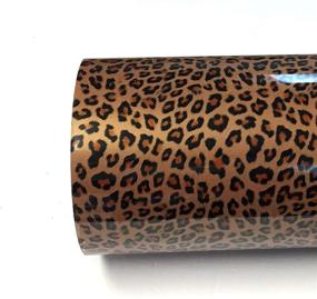 img 2 attached to 🐆 Stellar Printed Leopard Iron-On Heat Transfer Vinyl Roll - 20" x 5' (Feet) - HTV