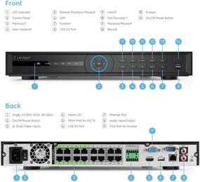 img 2 attached to 📹 Amcrest 5Series 4K NVR 32-Channel NV5232E-16P - High-Performance Network Video Recorder for 32CH 4K@30fps Recording, 16-Port PoE, Supports Dual 10TB Hard Drive (Not Included) – Ideal for View/Playback of 4CH 4K@30fps