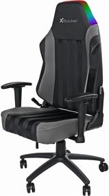 img 4 attached to 🎮 Immerse in Gaming Comfort: X Rocker Sigma RGB X PC Office Gaming Chair with LED Lights - Black