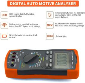 img 2 attached to Multimeter Auto Ranging Automotive Professionals ANNMETER
