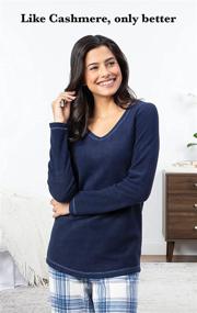 img 2 attached to 🛌 Cozy and Luxurious PajamaGram Women's Soft Fleece Pajamas: Ultimate Comfort in Pajamas