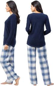img 3 attached to 🛌 Cozy and Luxurious PajamaGram Women's Soft Fleece Pajamas: Ultimate Comfort in Pajamas