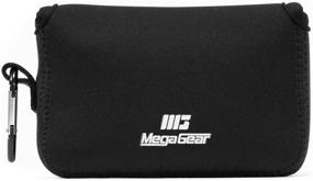 img 4 attached to 📸 MegaGear Чехол для камеры из неопрена для Fujifilm X100F, X100T, X100S - черный, с карабином - ультра-легкая защита для вашего оборудования - MG1094