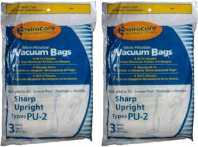 img 3 attached to 🧹 High-Quality EnviroCare Replacement Micro Filtration Vacuum Bags for Sharp PU-2 Uprights - Pack of 6