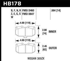 img 1 attached to Hawk Performance HB178N 564 Плюс Тормоз