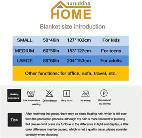 img 1 attached to Anuruddha Periodic Table (2) Microfiber Flannel Lightweight Blankets: Versatile, Warm, and Comfortable for Beds, Sofas (Men, Women)