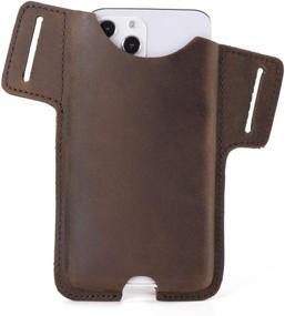 img 4 attached to Gentlestache Leather Cell Phone Holster For Belt Cell Phones & Accessories