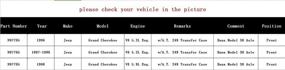 img 3 attached to 🛠️ CRS N97795 передняя ведущая валовая сборка для Grand Cherokee 1996-1998 - Длина: примерно 29 5/8 дюймов