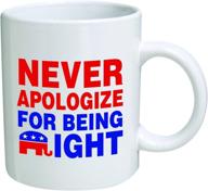 🐘 republican apologize funny mug - hilarious 11oz mug for gop supporters logo