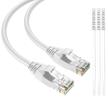 cat6 ethernet cable 25 feet/white logo