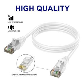 img 2 attached to Cat6 Ethernet Cable 25 Feet/White
