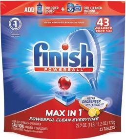 img 4 attached to Finish Powerball Ultra Degreaser Dishwasher Detergent