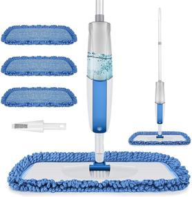 img 4 attached to 🧼 Hardwood Floor Cleaning Spray Mop - MANGOTIME Microfiber Wet Mop with 3 Reusable Washable Pads and 410ml Refillable Bottle, Dust Mop for Laminate, Tile, Vinyl, and Ceramic Flooring