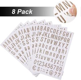 img 2 attached to 8 Sheets Self Adhesive Vinyl Letters Numbers Kit Hardware