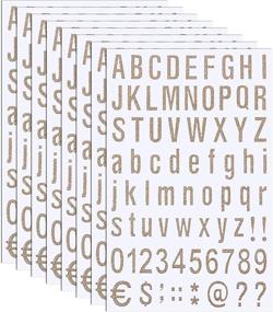 img 4 attached to 8 Sheets Self Adhesive Vinyl Letters Numbers Kit Hardware