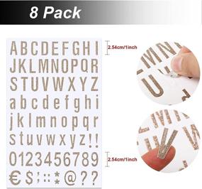 img 3 attached to 8 Sheets Self Adhesive Vinyl Letters Numbers Kit Hardware