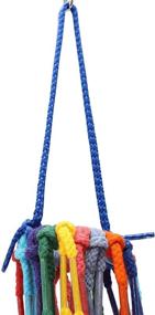 img 3 attached to 🦜 Colorful Chew Pull Parrot Toy Set - Aglet Cotton Bonka Bird Toys for Parrotlet, Quaker, Budgie, Finch, Macaw, Cockatoo