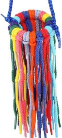 img 4 attached to 🦜 Colorful Chew Pull Parrot Toy Set - Aglet Cotton Bonka Bird Toys for Parrotlet, Quaker, Budgie, Finch, Macaw, Cockatoo