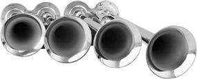 img 1 attached to Vixen Horns Train Horn VXH4124XLC: Super Loud 4-Trumpet Chrome Air Horn for Trucks, Cars, Semis, Pickups, Jeeps, RVs, SUVs - 12V Vehicle Compatible
