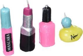 img 1 attached to 4-Piece Novelty Cake Candles for Makeup Girls - Bakery Supplies