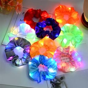 img 2 attached to Scrunchies Girls，LED Luminous Halloween Christmas